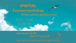  Spirituel workshop over 2 dage i Aarhus  5. - 6. juli 2025 